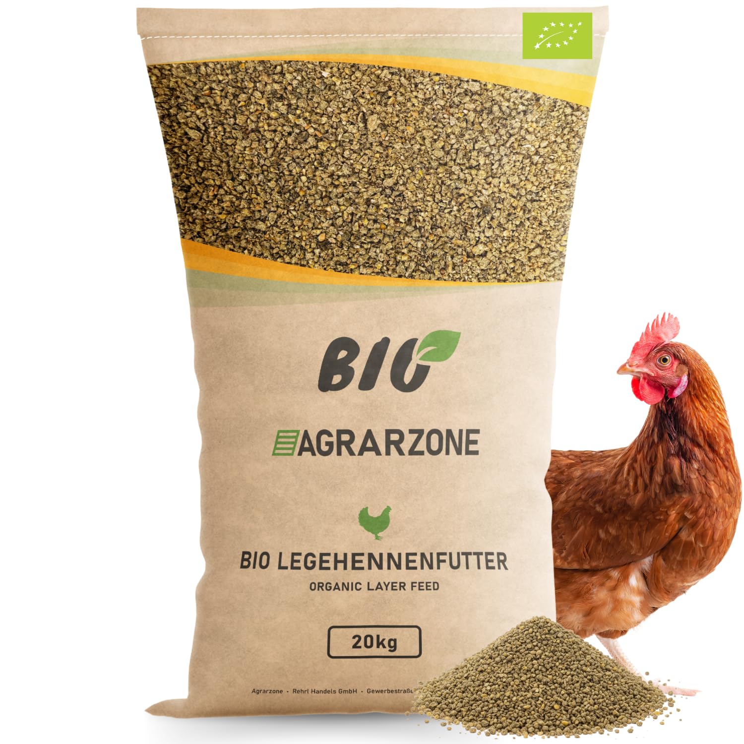 Agrarzone Bio karma dla kur niosek, granulowana przeciwko roztoczom, 20 kg