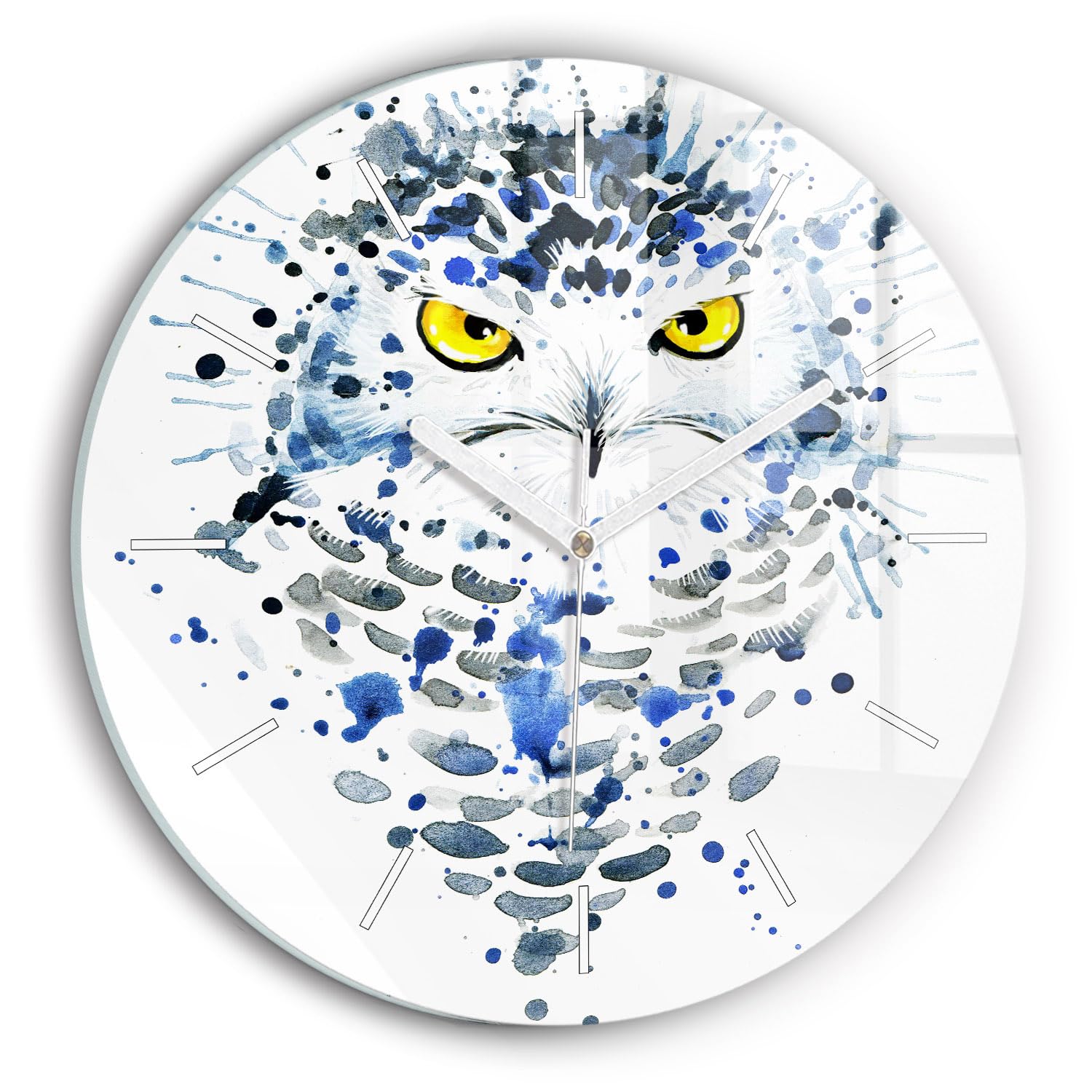 Horloge moderne Wallfluent look hibou pour salon et chambre paisible