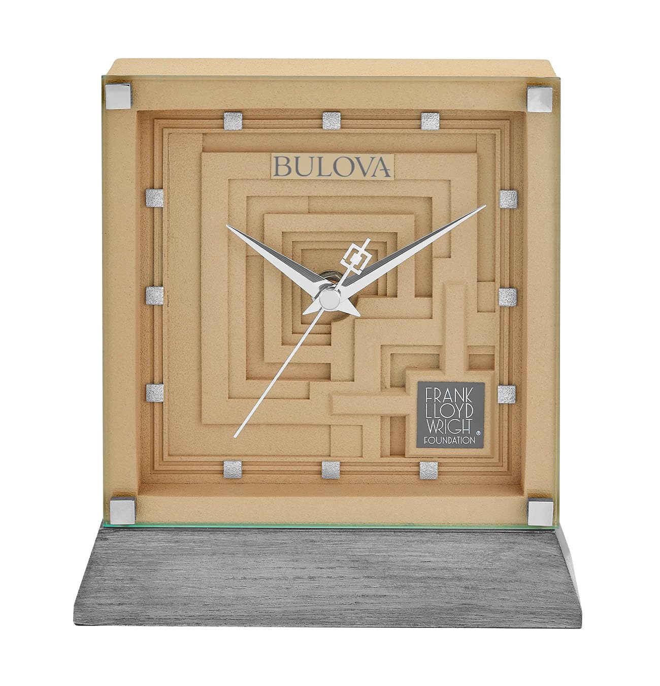 Bulova Clocks Modelo B7755 decoracion elegante para mesas de centro