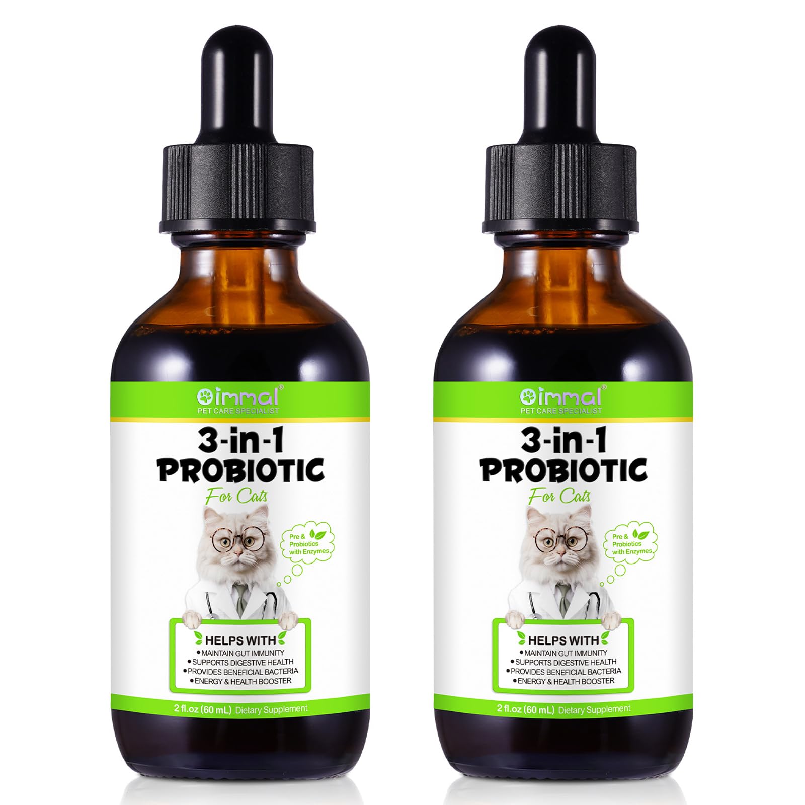 3-in-1 Probiotics for Cats Pack of 2