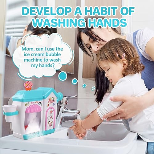 Miniatura 6 de Juguetes de baño para niñas de 3, 4, 5, 6, 7, 8 años, juguete de baño para hacer helado de burbujas, juguetes de ducha, juguetes de baño para niños