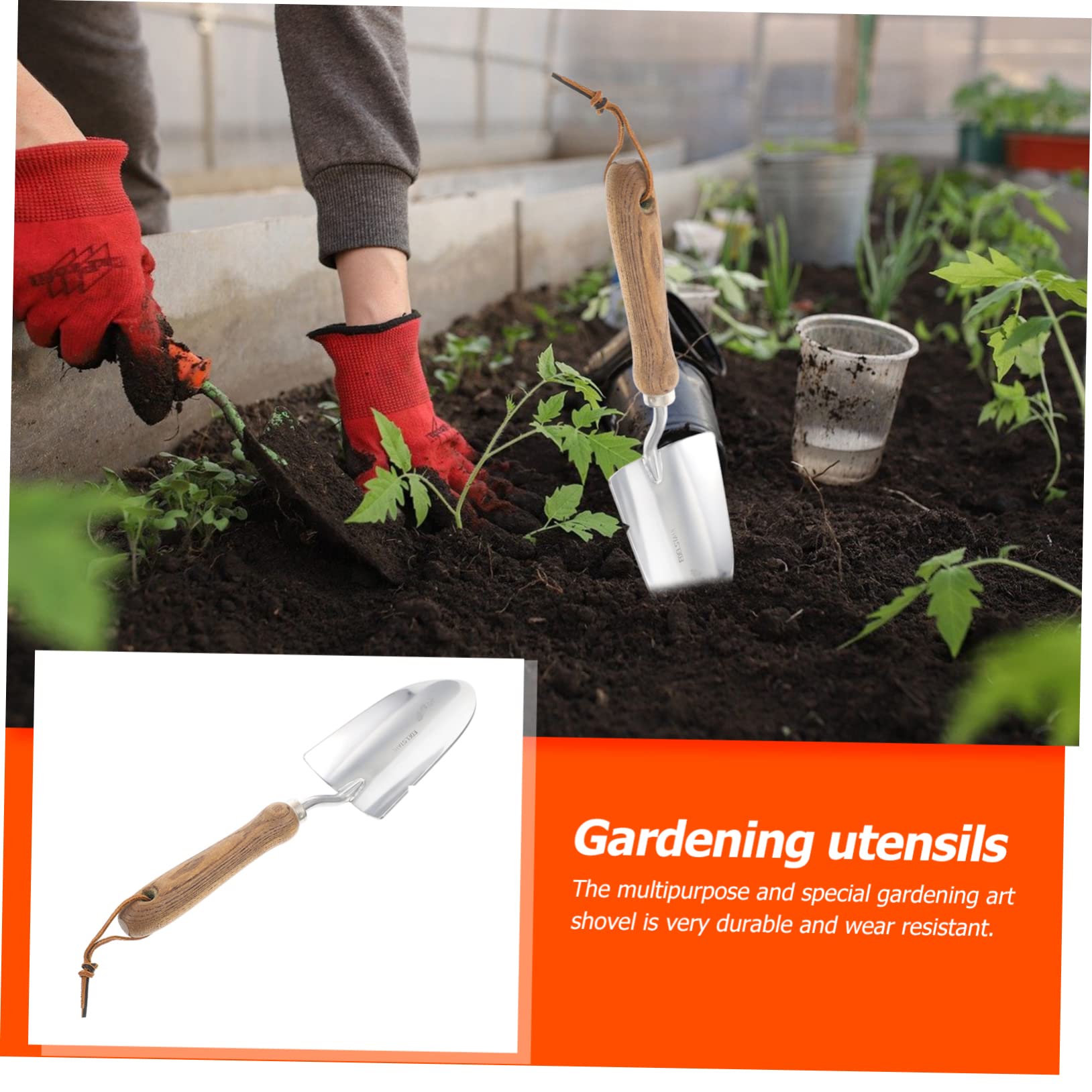 TOYANDONA 2 Pezzi Pala da giardinaggio strumento di diserbo attrezzo piantare strumenti da giardinaggio Piccola cazzuola cazzuole da giardinaggio Acciaio inossidabile