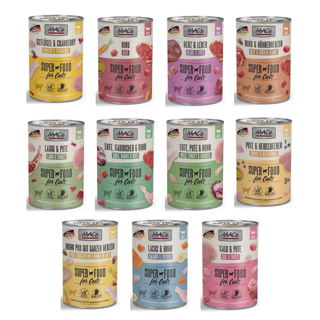 Mac Cat Mix | Mokre jedzenie premium | 11x400Gr |