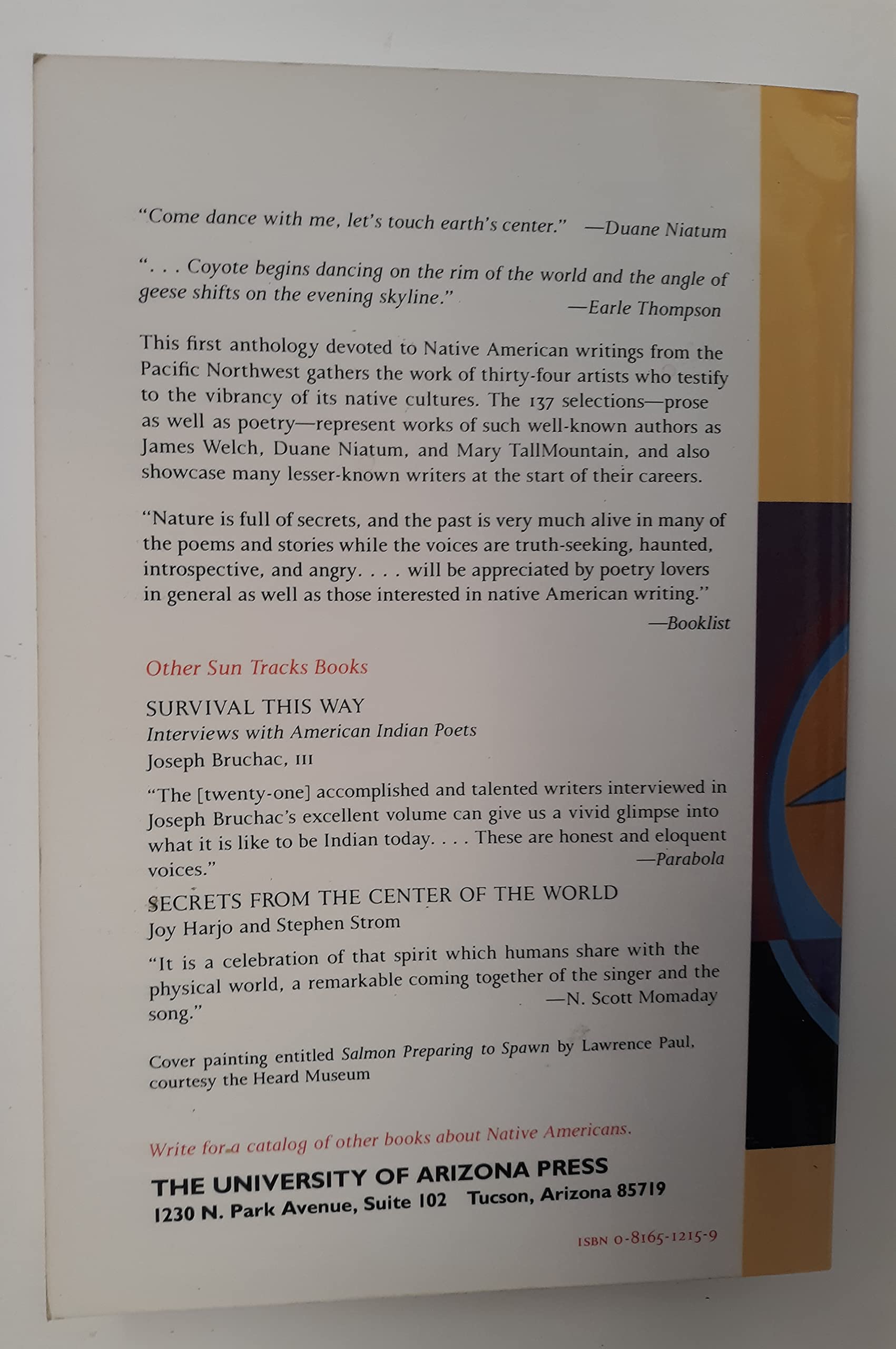 Dancing on the Rim of the World: An Anthology of Contemporary Northwest Native American Writing
