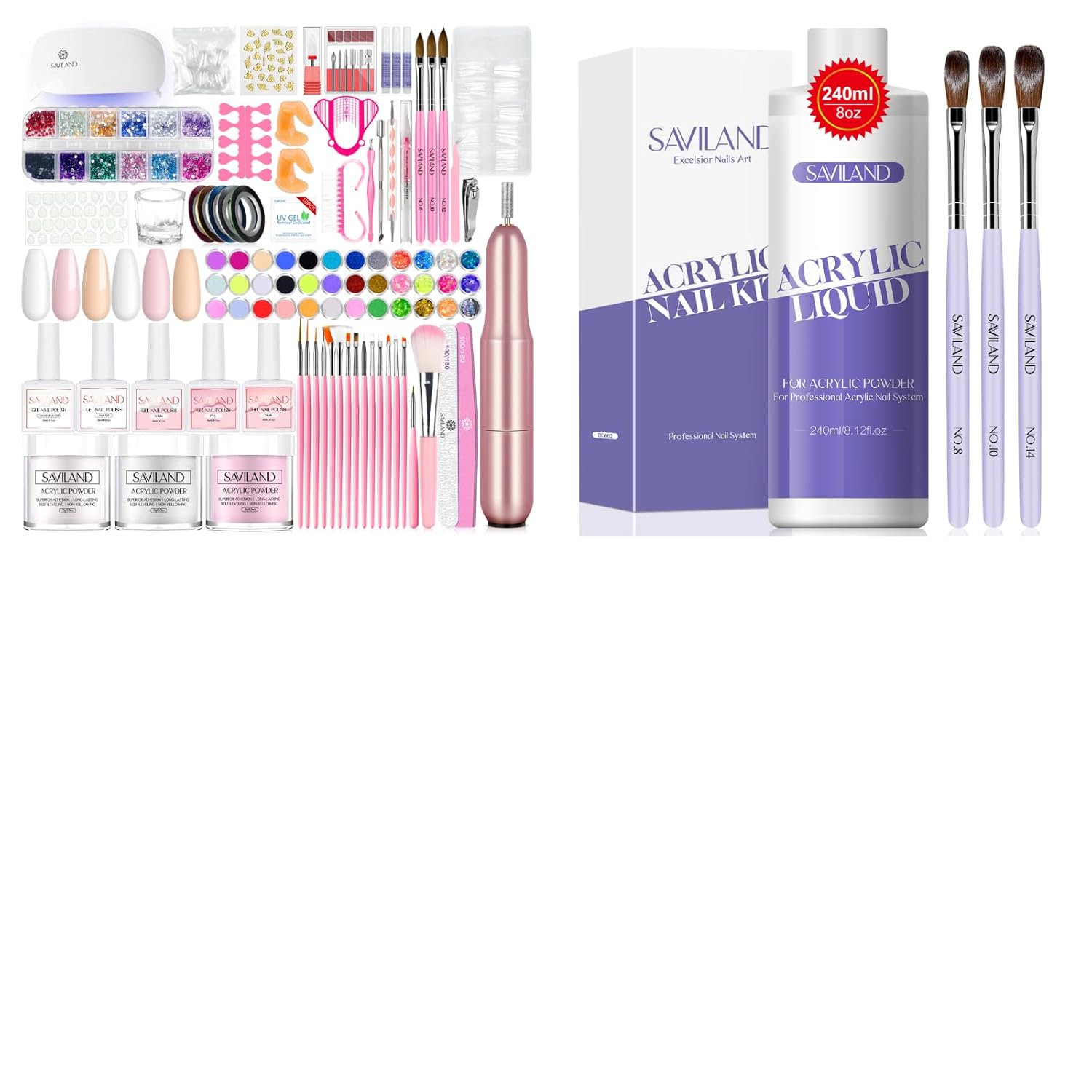 SAVILAND Acrylic Nail Kit with Liquid Monomer