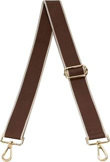 ZANQANO Purse Straps Replacement Crossbody Wide Adjustable Handbag Guitar Style, Brown