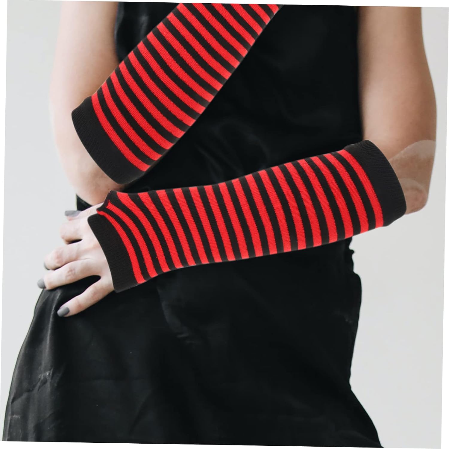 6pairs Fingerless Winter Arm Warmers Long Sleeve Gloves for Women Comfortable Cotton Stylish Design with Thumb for Flexibility for Cold Weather Activities