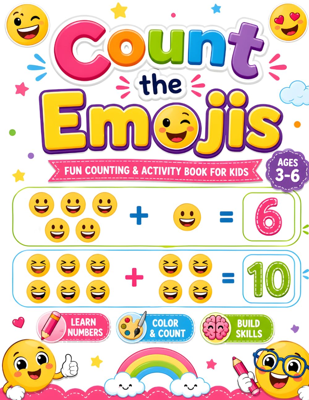 Count the Emojis: Fun Counting & Activity Book for Kids Ages 3–6
