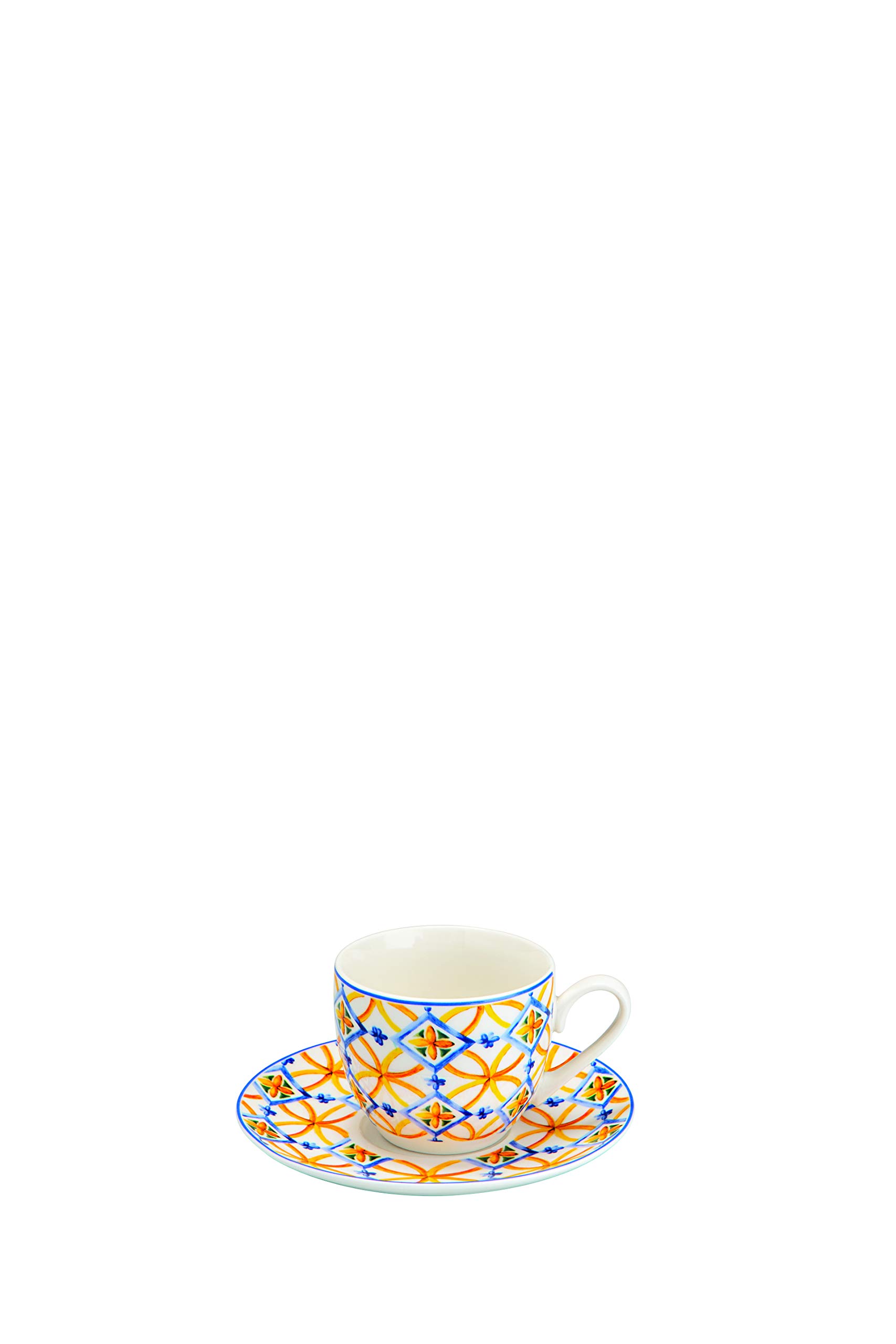 Brandani 53706 Tazzina Caffe Medicea Set 6 Pz New Bone China d 11,5x5h cm