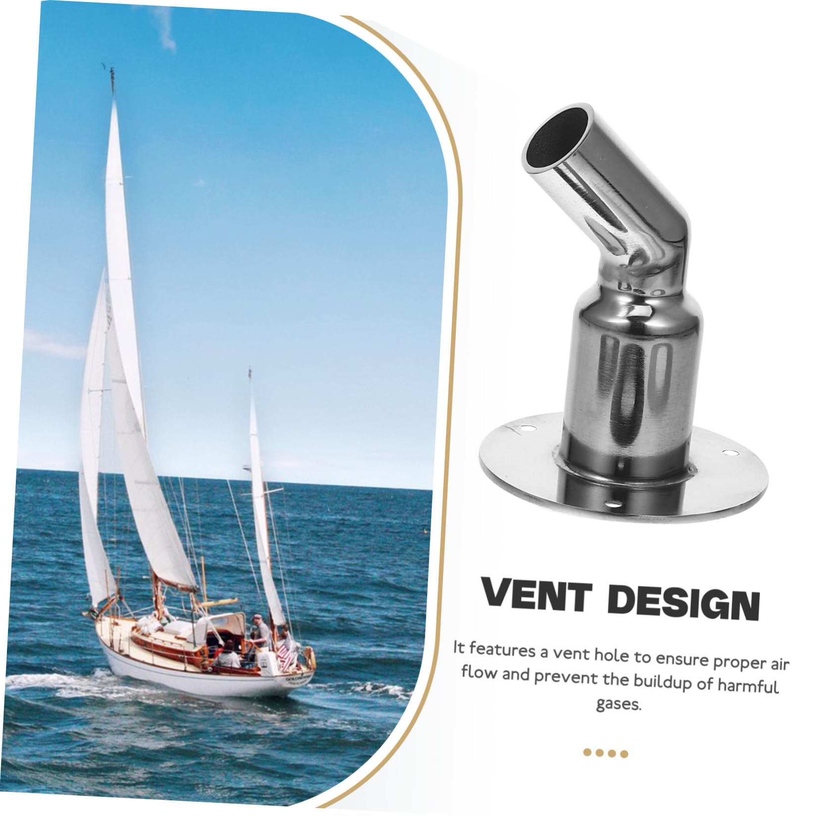 ABOOFAN Connecteur D'échappement pour Chauffage Naval en Acier Inoxydable Étanchéité et Prévention des Fuites pour Environnements Marins