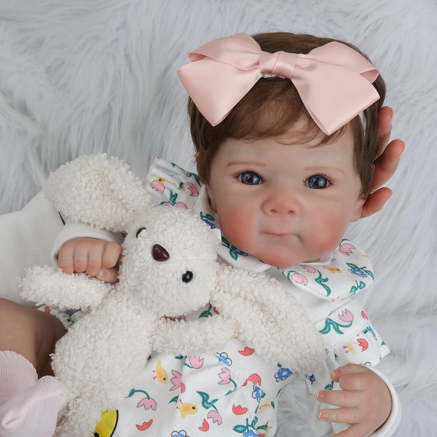 WOOROY Bundle of Lifelike Reborn Baby Dolls 18'' Girl