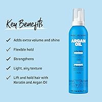 Vista 2 de Marc Anthony Mousse voluminizador para el cabello, fijación extra, mousse para peinar el cabello, controla el encrespamiento, fortalece, agrega