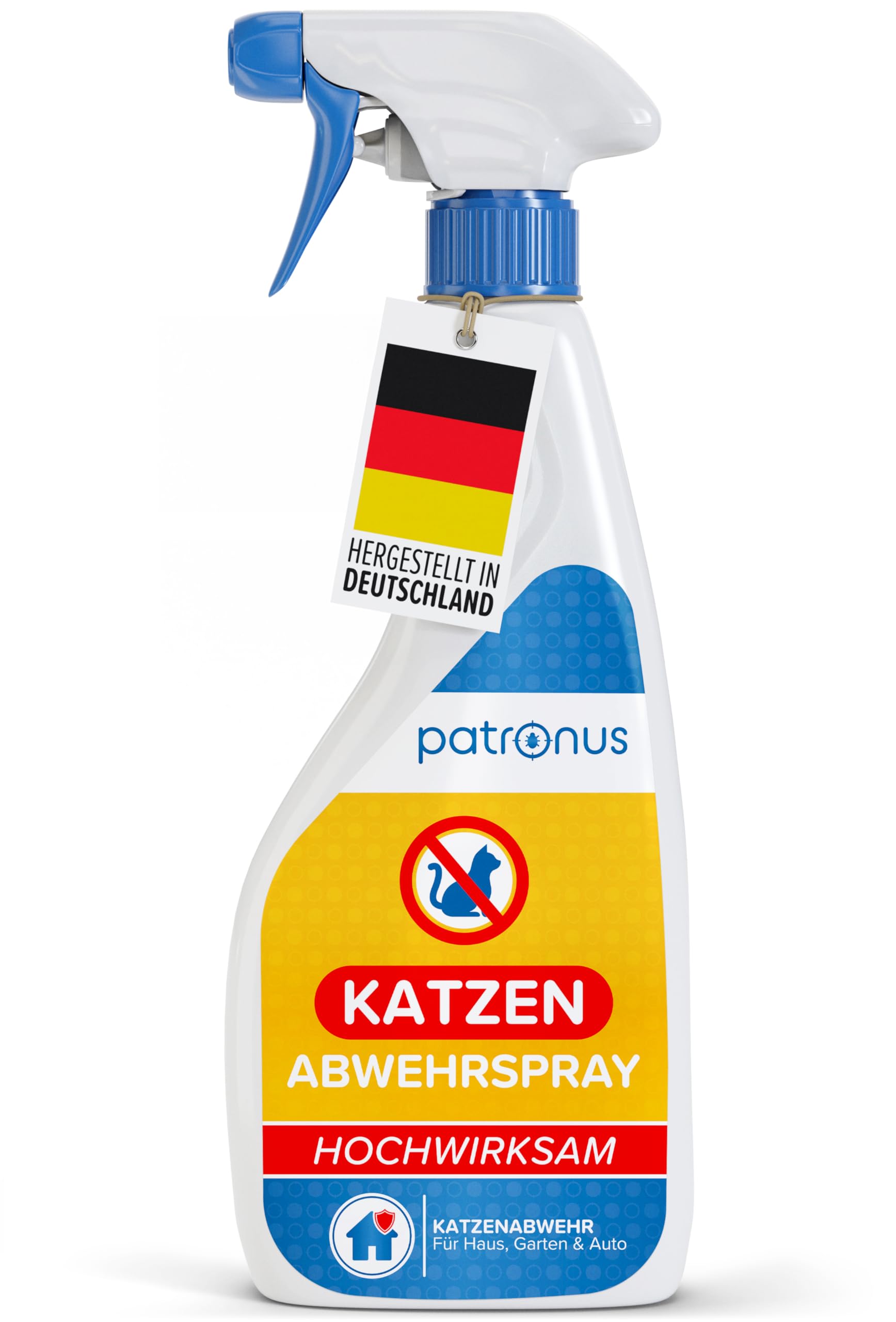 Katzen-Abwehrspray gegen Urinieren & Kratzen 500ml - Fernhalte-Spray gegen Katzen mit Sofortwirkung - inkl. Knabberschutz - hochwirksam - Katzen Spray gegen Markieren - auch für Außenbereich
