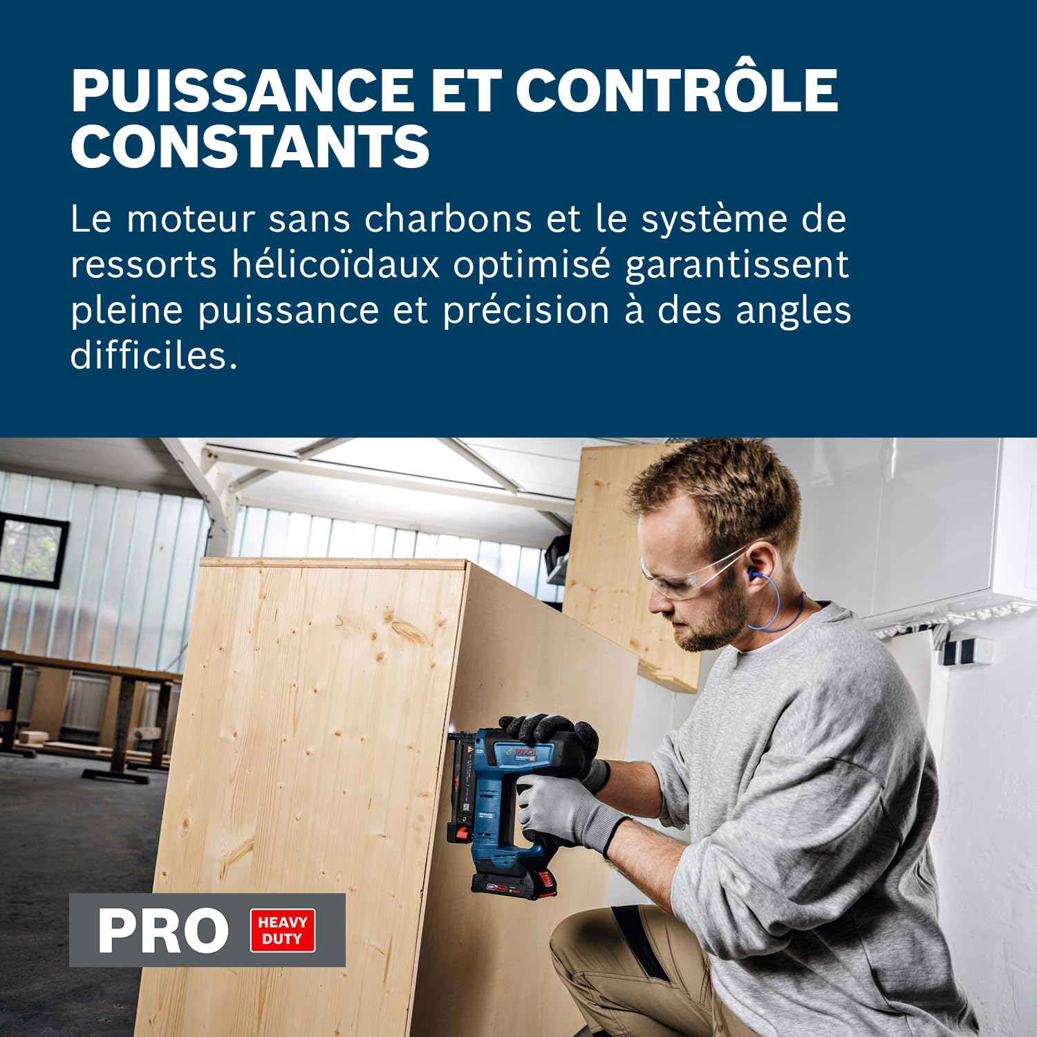 Bosch Professional 18V System cloueur à bois sans-fil GNH 18V-35 (faible recul, moteur sans charbons, avec crochet de ceinture, L-BOXX 136)