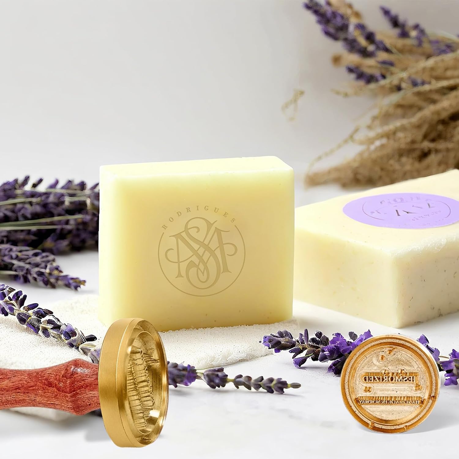 Custom Soap Stamp for Homemade Soap - DIY Soap Making Kit with Unique Designs & User-Friendly Tool for Creative Crafts and Gift Giving (1.5inch - 3.81cm)