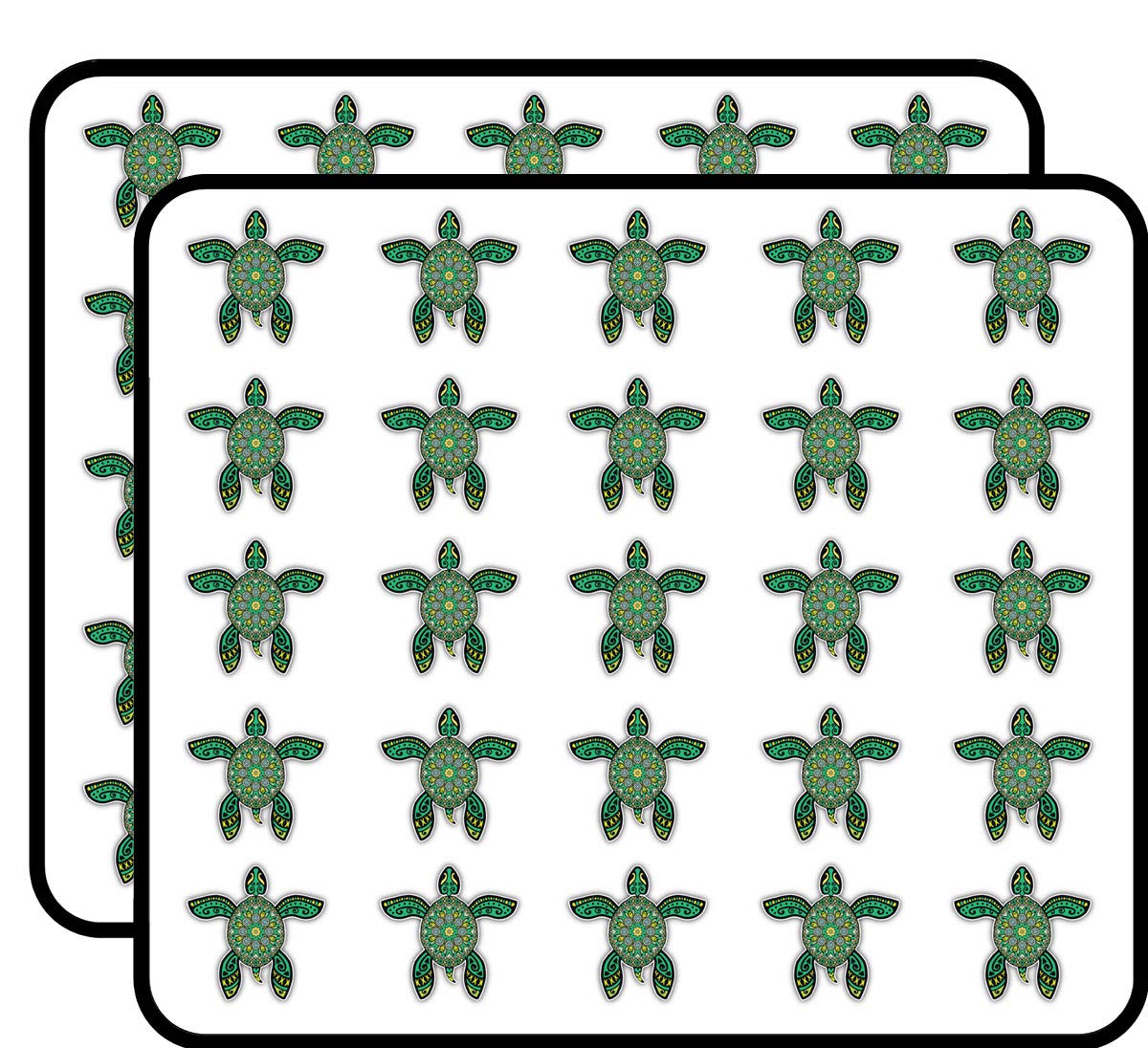 Patterned Turtle Decorative Scrapbooking Sticker Waterproof Vinyl Stickers for Water Bottle, Laptop & Phone Case – 50 Pack