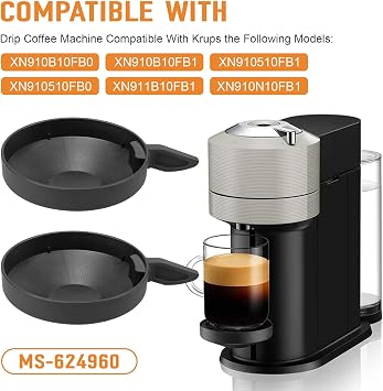 MS-624960 Coffee Maker Drip Tray Replacement for Krups Nespresso Vertuo Next Machine Grinder,2Pcs
