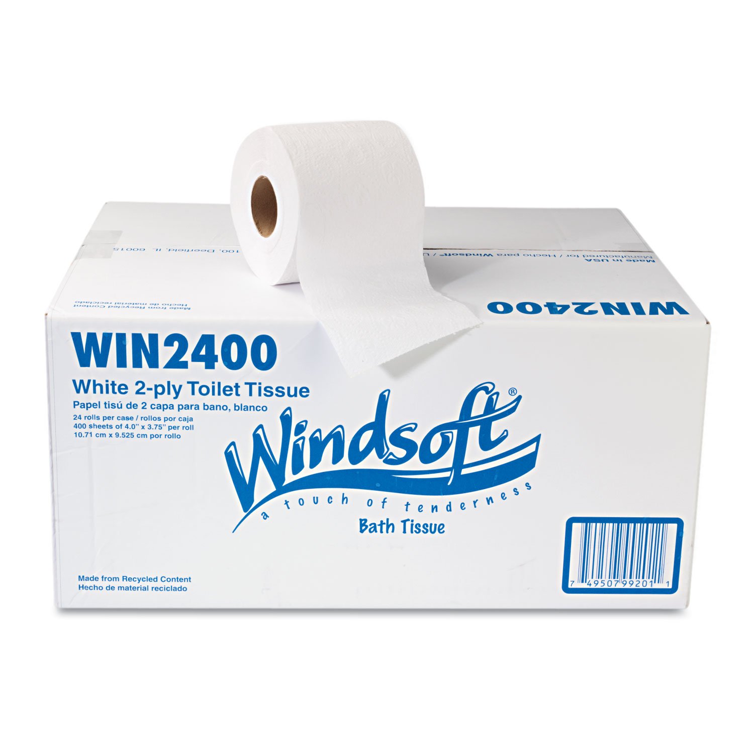 1000 Bathroom Tissue, Septic Safe, 1-Ply, White, 1000 Sheet/Roll, 20/Pack