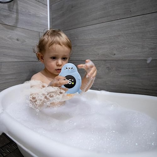 Miniatura 7 de Termómetro de baño para bebés  Termómetro digital para baño de bebé  Agua digital  Agua  Tubo de seguridad flotante juguete con pantalla LED sensor