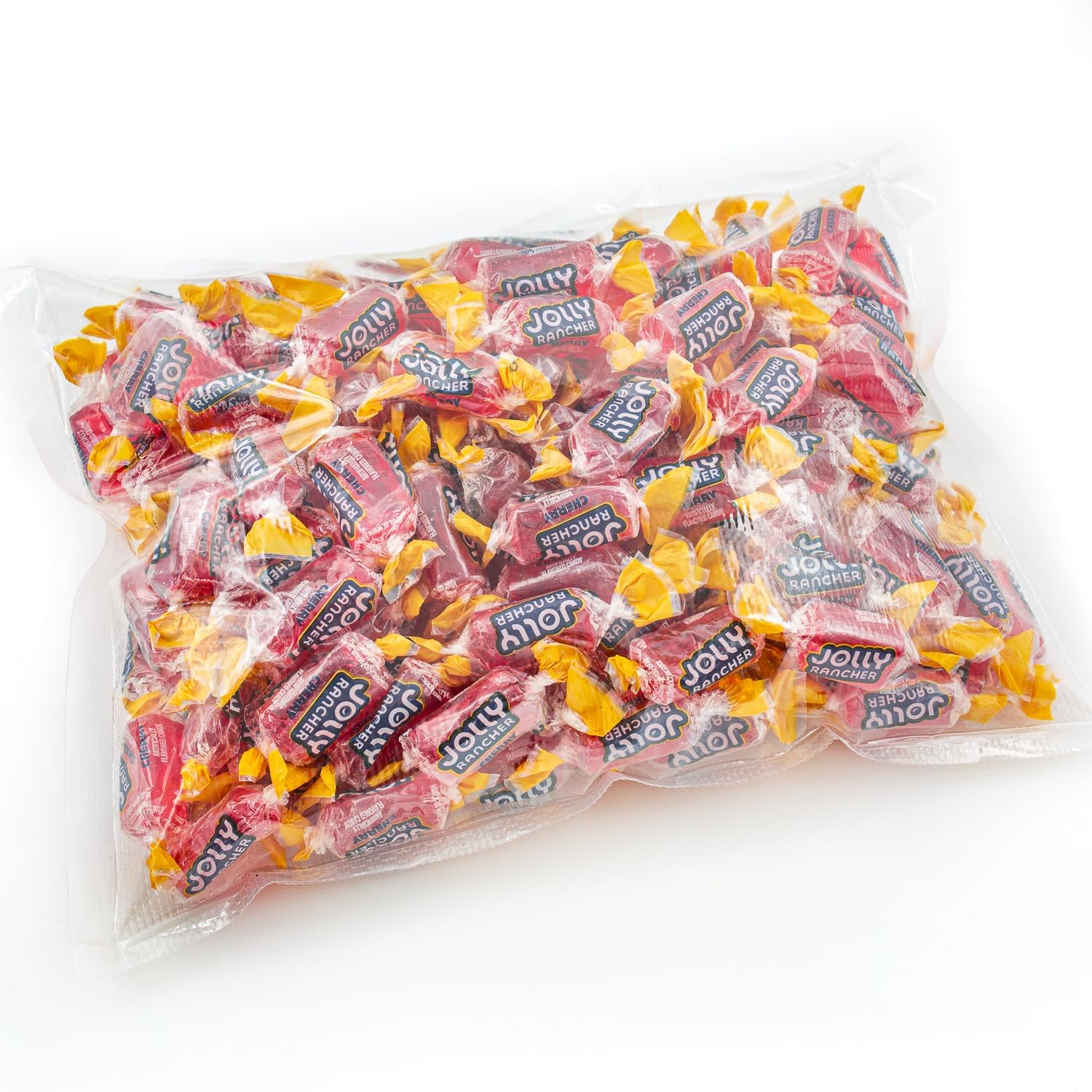 CHERRY JOLLY RANCHER Hard Candy Original Flavor 1 lb – Bulk Bag, Individually Wrapped (74 Pieces)