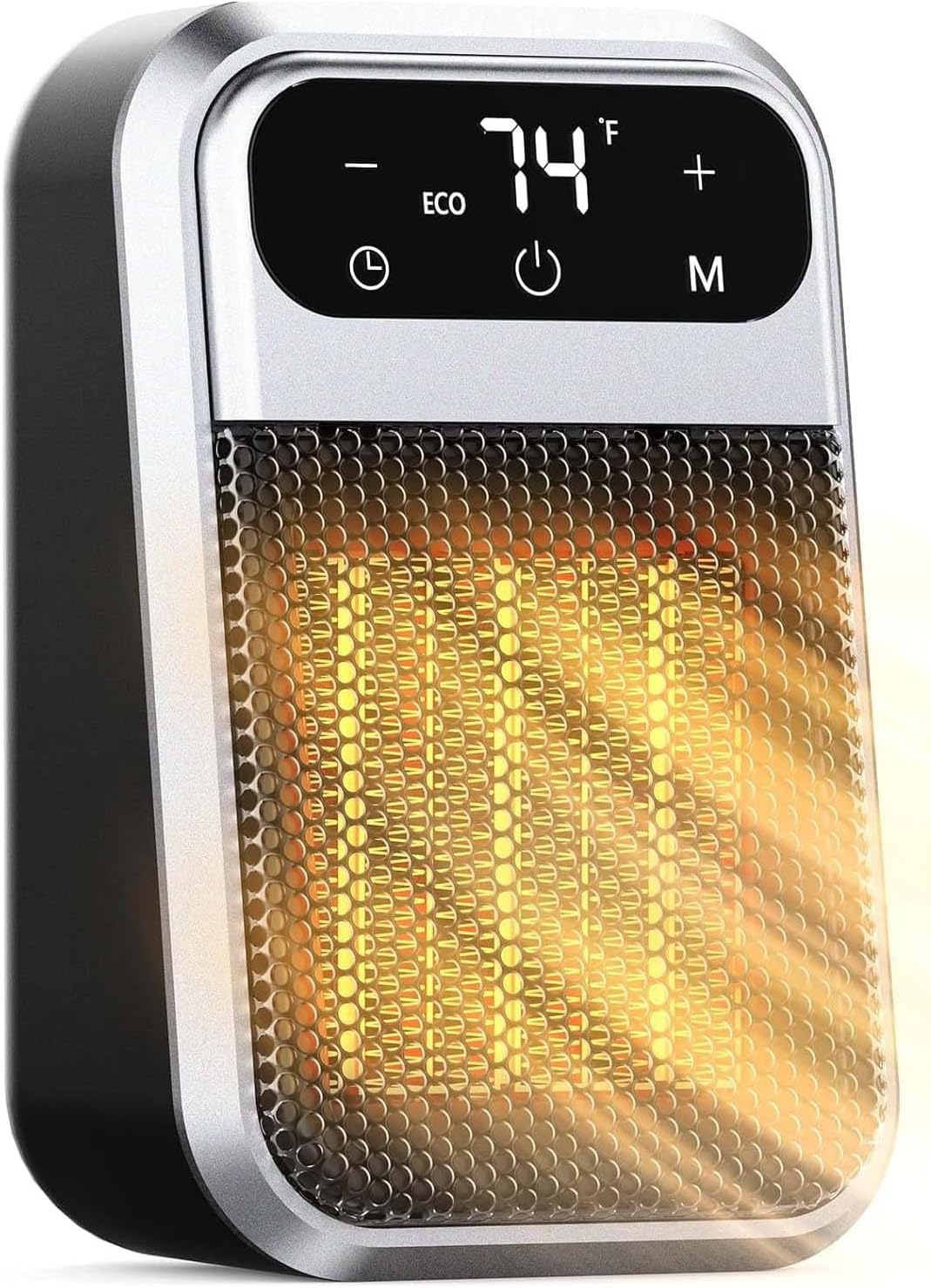 Smart Plug-in Heater with Remote & Timer – Low Energy Ceramic Wall Heater with Adjustable Thermostat for Dorm or Bedroom