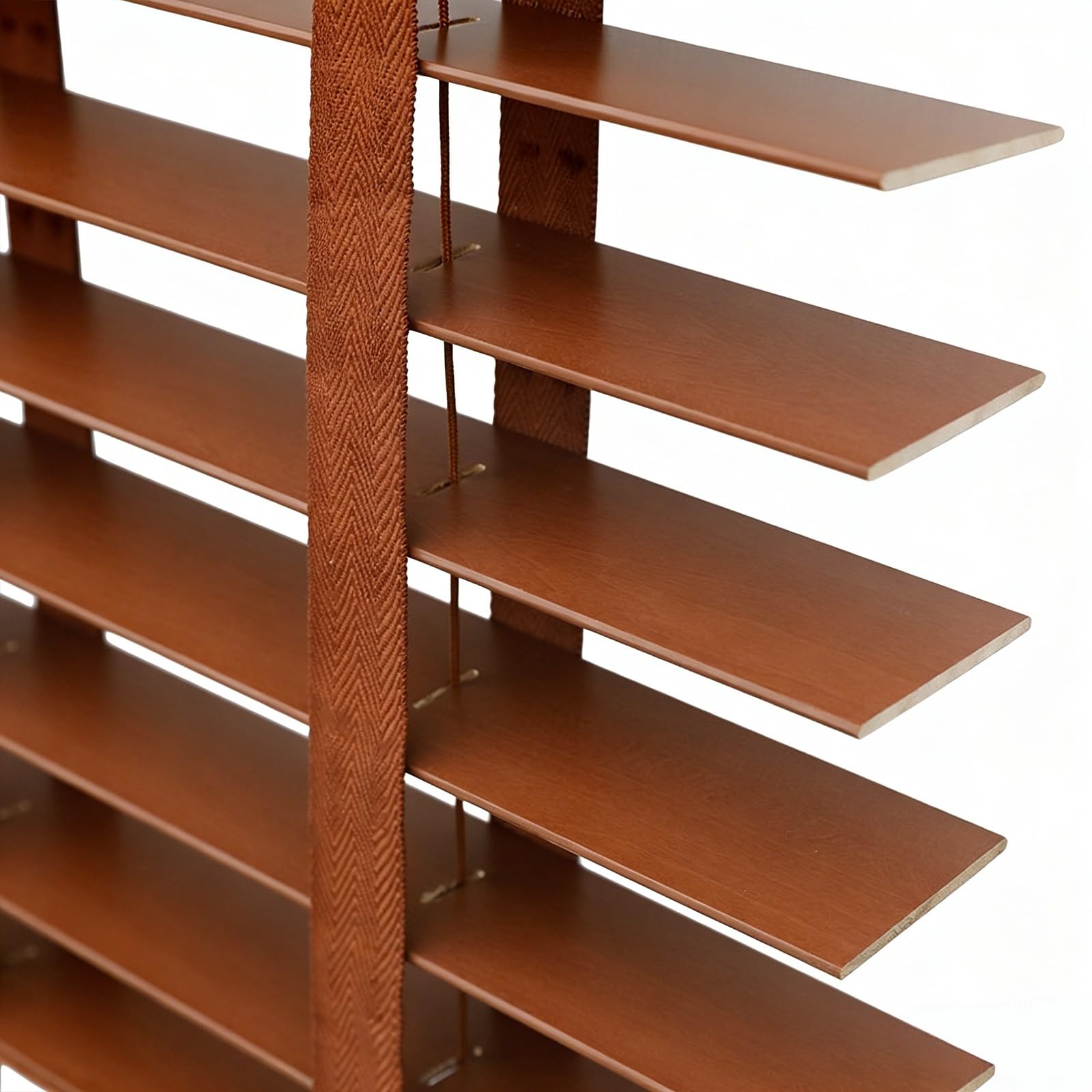 Real Wood Blinds for Indoor Windows, Horizontal Venetian Blinds, Made to Measure 60 80 100 120 140 160cm Room Darkening Privacy Window Shades for Home Bedroom Living Room Office(Coffee)