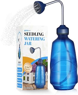 XMPBFYH 450ml Succulent Watering Can - Bendable Mouth Squeeze Bottle with 2-in-1 Spray Head for Precise Plant Care