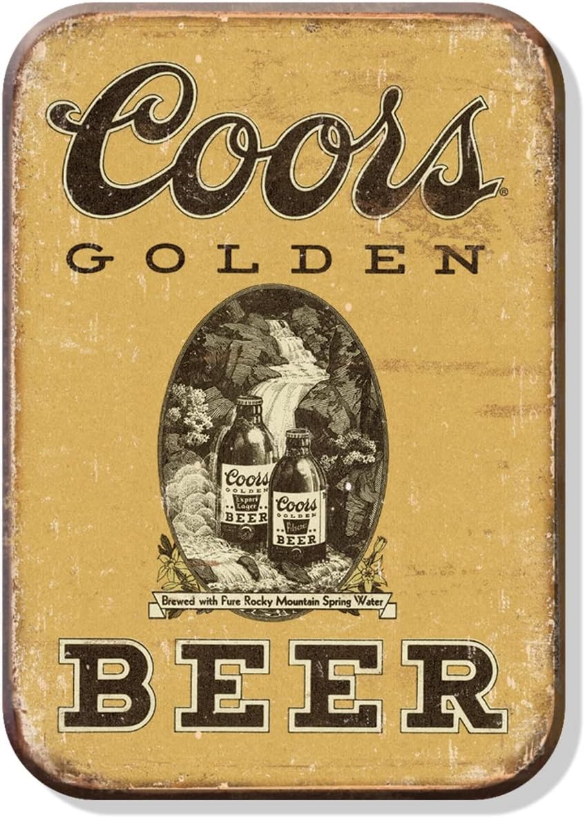 Desperate Enterprises Coors Golden Vintage Beer Refrigerator Magnet – Funny Magnets for Office, Home & School – Made in The USA