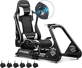 GTPLAYER Driving Simulator, Simulation Seat for PC with Speakers, Steering Wheel Support and Pedalboard