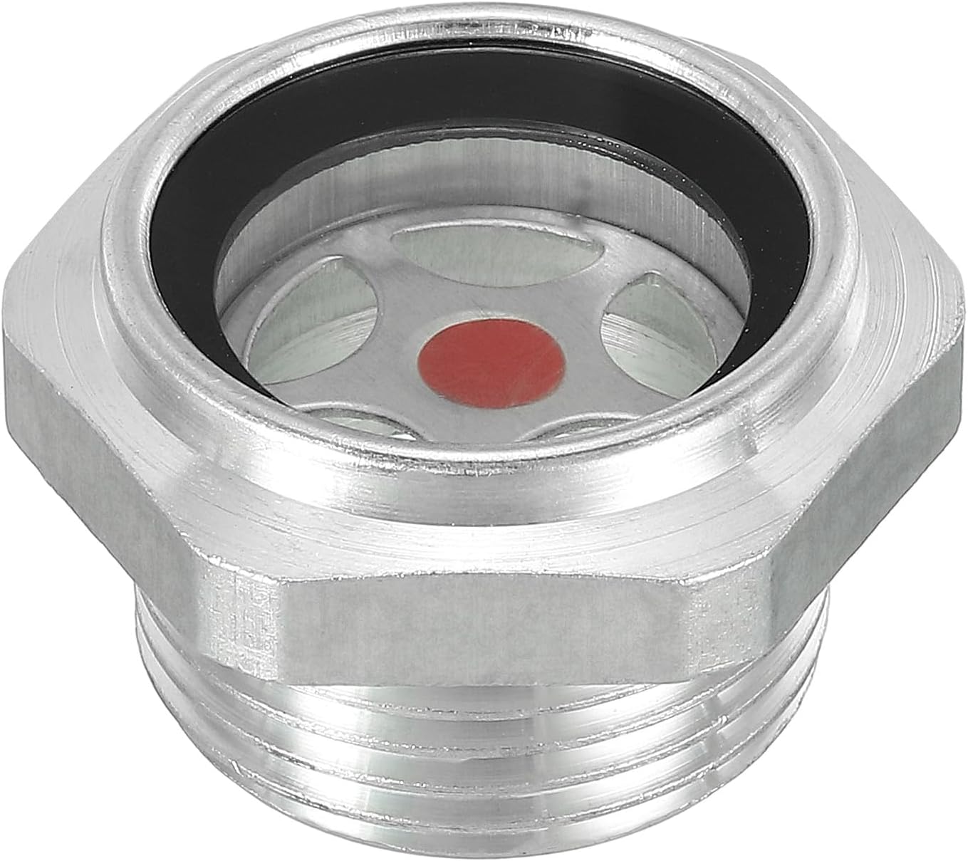 PATIKIL Air Compressor Oil Sight Glass, 3/4" NPT Male Thread Aluminum Alloy Oil Liquid Level Gauge Air Compressor Parts with O-ring