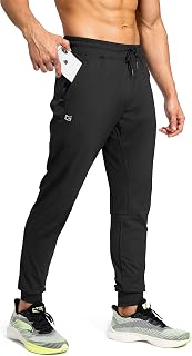 Men's Sweatpants with Zipper Pockets Athletic Pants Traning Track Pants Joggers for Men Soccer, Running, Workout