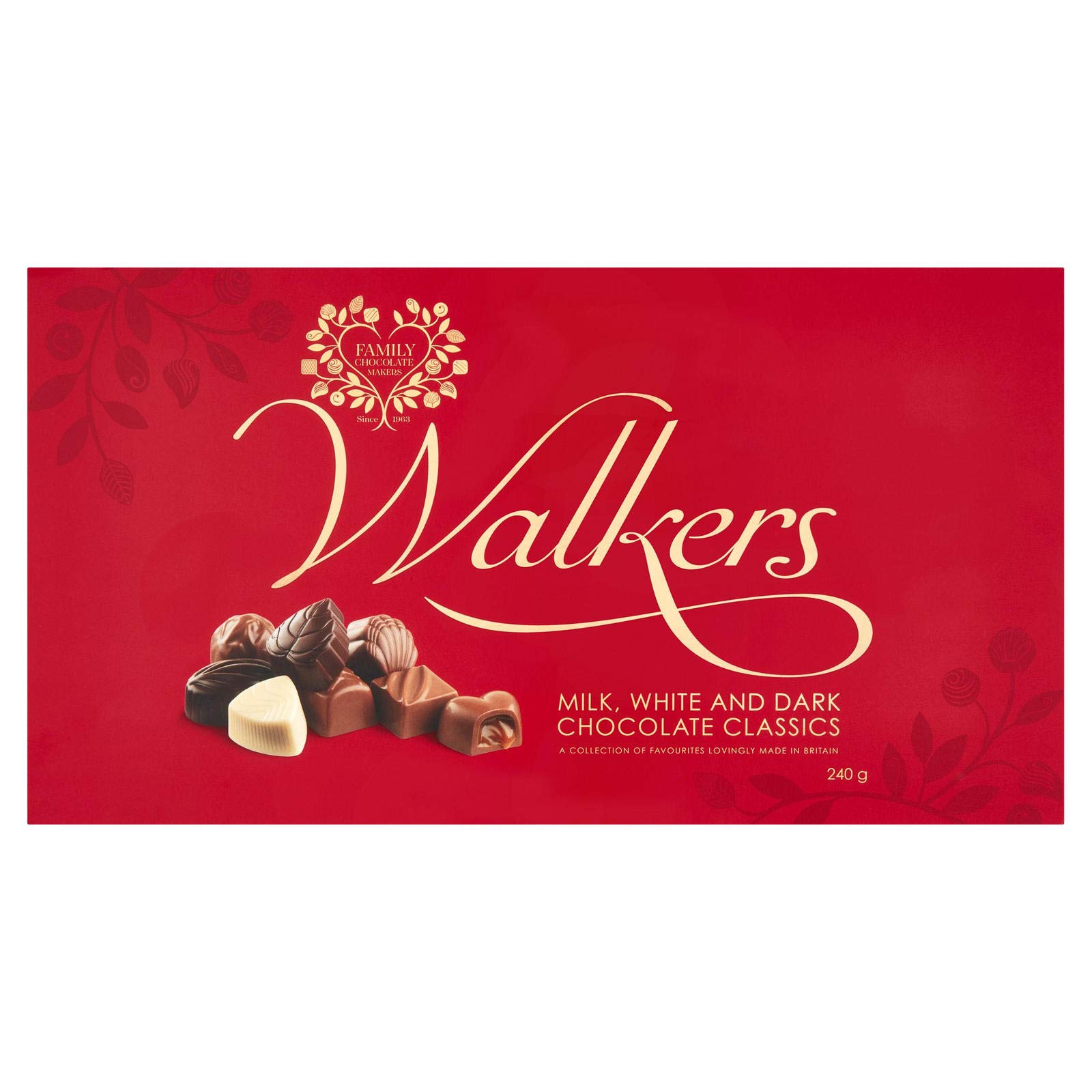 Walkers Milk, White and Dark Chocolate Classics 240g