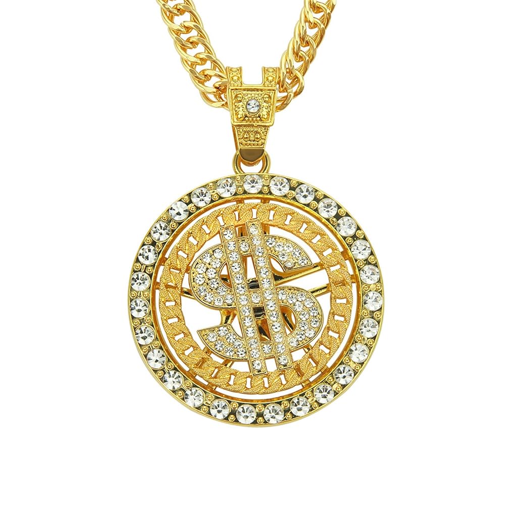 マネー 文字  アイスアウト ブリンブリン ネックレス ヒップホップ ラッパー 太い チェーン ネックレス 極太 マイアミ キューバン ヒップホップ