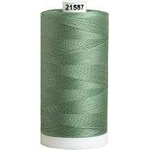 Connecting Threads Sage Green 100% Cotton Thread Spool | Large 1200 yard thread spool for sewing, quilting, and crafting.