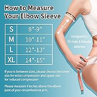 Vista 5 de ABYON Codera de compresión de grado médico (paquete de 2) Codera para tendinitis y codo de tenista, artritis, codo de golf, transpirable y de apoyo