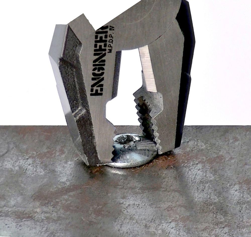 ENGINEER 8" Heavy Duty Screw Removal Pliers Multipurpose Gripping Plier. Made in Japan. Side Cutting Jaws. PZ-59