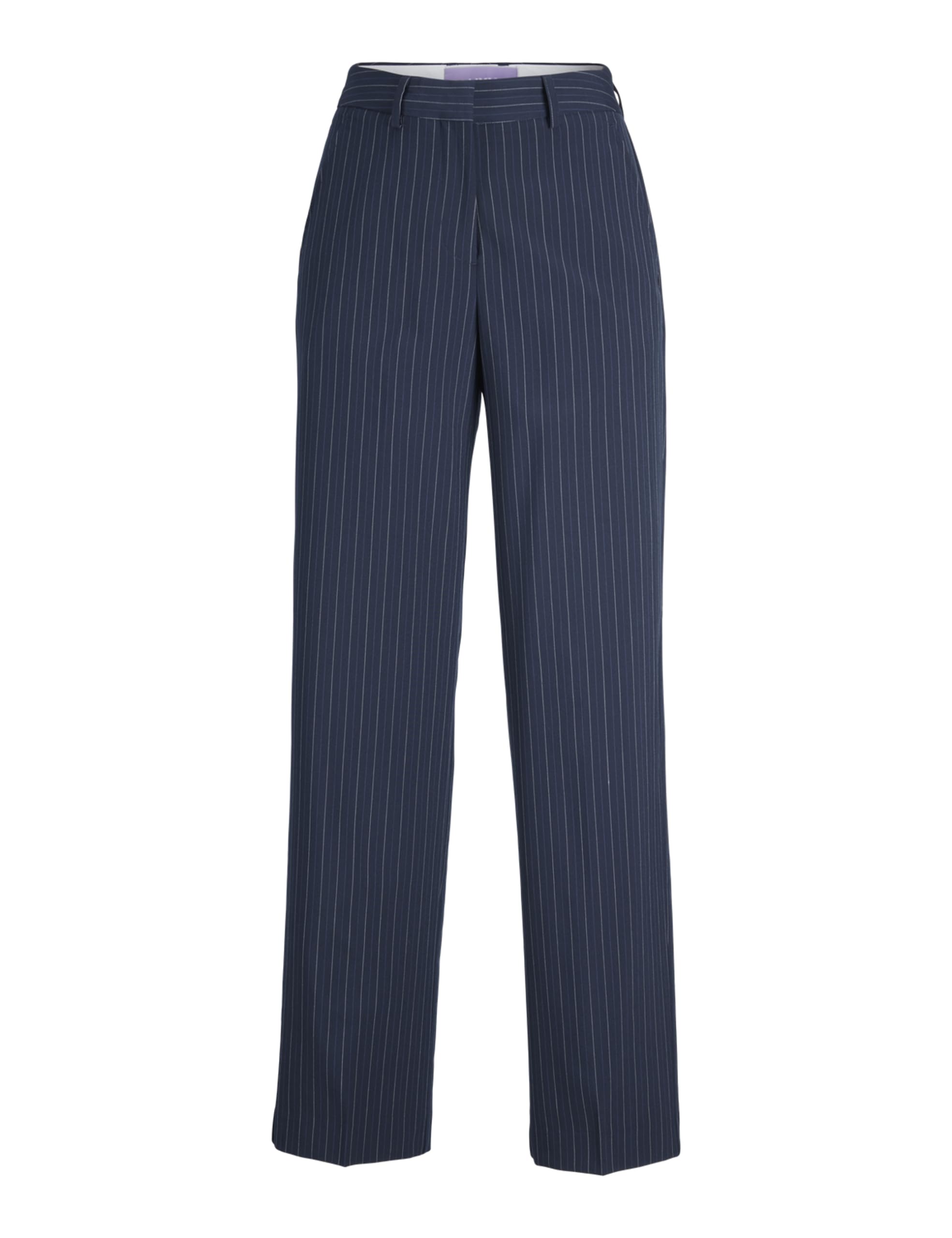 Jack & Jones Women's Navy Blazer/Stripes: Pinstripe Jxmary Striped Hw Pant Pnt Noos Pants, /Stripes:pinstripe, 29W / 32L