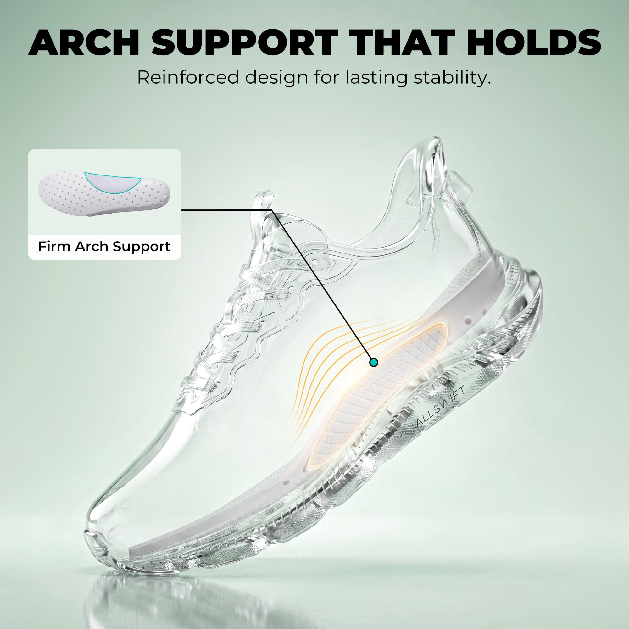 ALLSWIFIT Scarpe da corsa da donna senza lacci | Supporto,Mani libere,Traspirante,Antiscivolo,Coushioning,Cross Training,Palestra,Allenamento,Corsa,Esercizio,Moda,StediCore