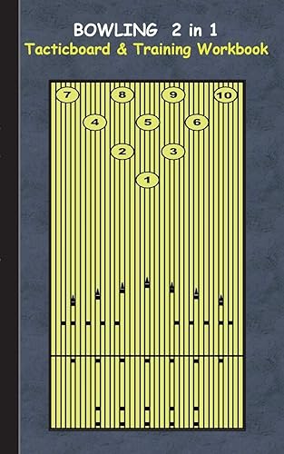 Bowling 2 in 1 Tacticboard and Training Workbook: Tactics/strategies/drills for trainer/coaches, notebook, training, exercise, exercises, drills, ... sport club, play moves, coaching instruction