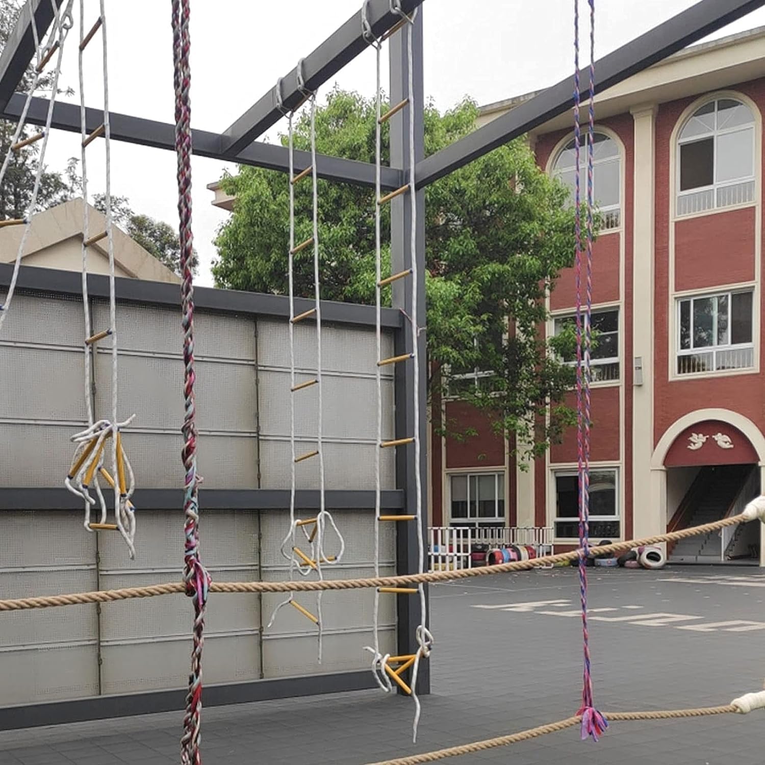 Fire Rescue Ladder Fire Escape Ladder Self-Rescue Ladder Outdoor Rock Climbing Rescue Ladder,32.8ft Emergency Fire Escape Ladder, Portable Flame Resistant Rope for Quick Deployment, Home & O