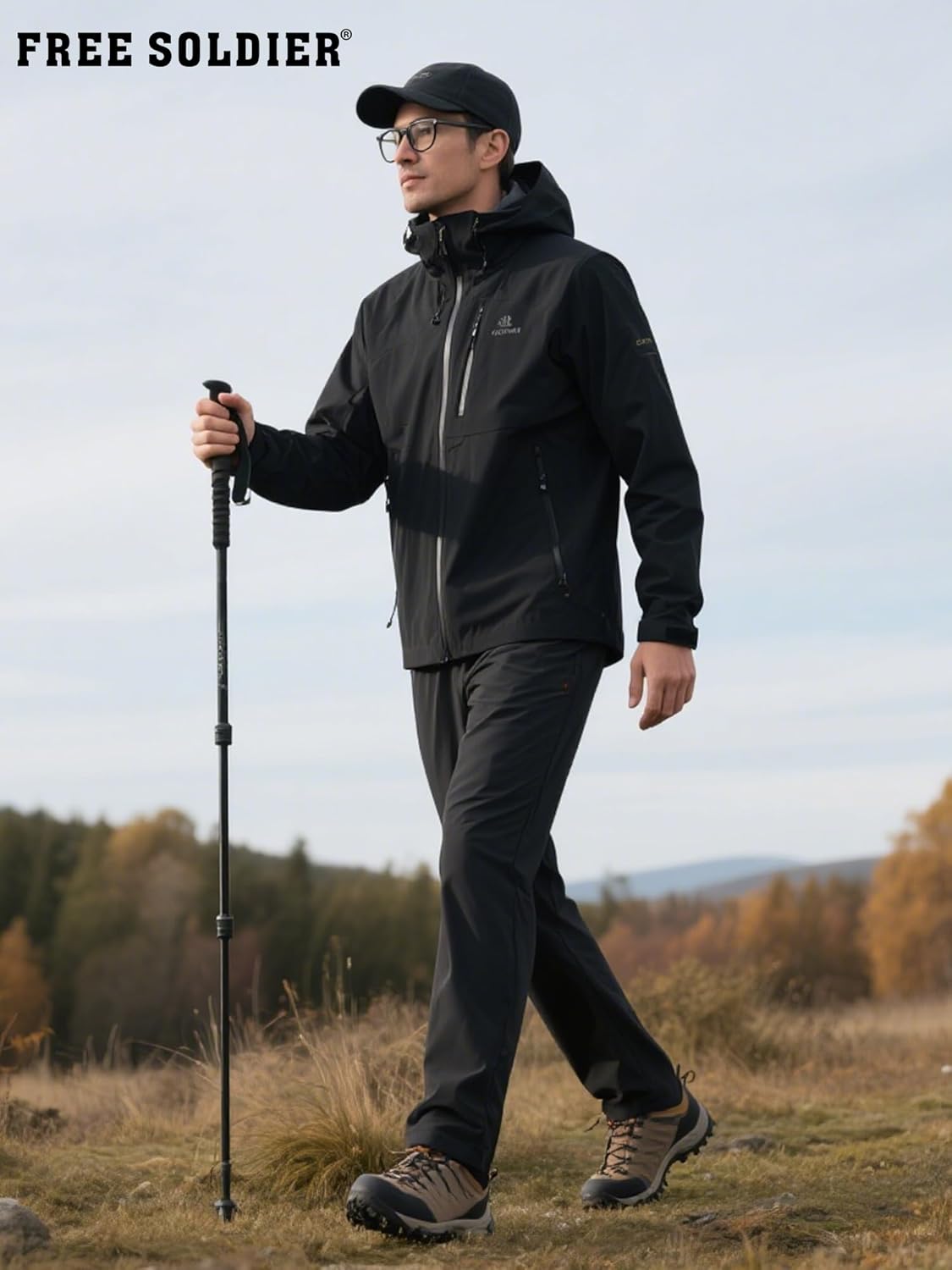 FREE SOLDIER Men's Fleece Lined Winter Pants Waterproof Warm Sweatpants Athletic Thermal Pants - Image 9