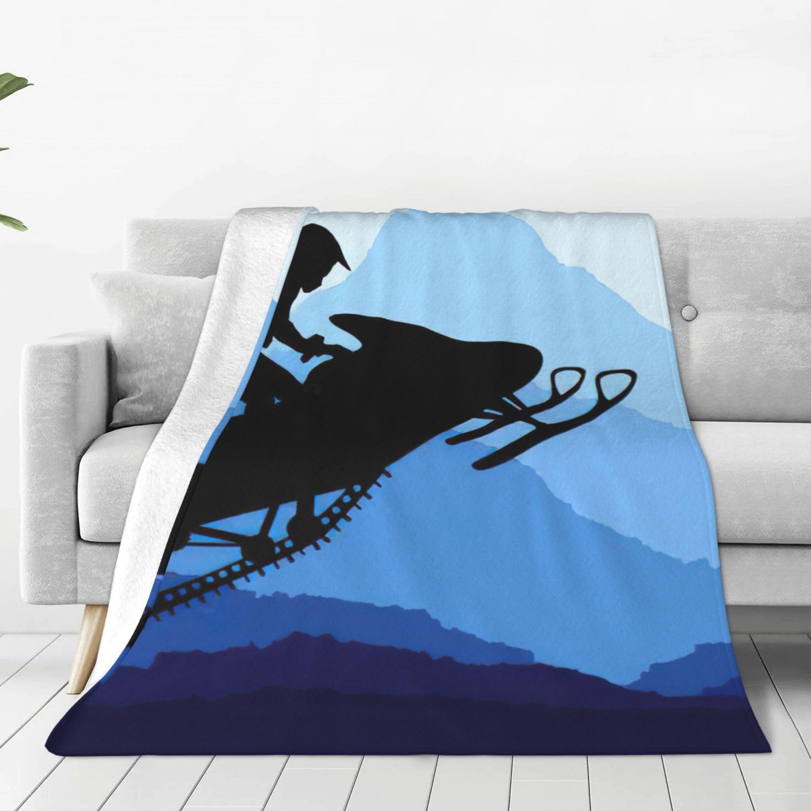 Couverture polaire motoneige chaude lit plaid canapé