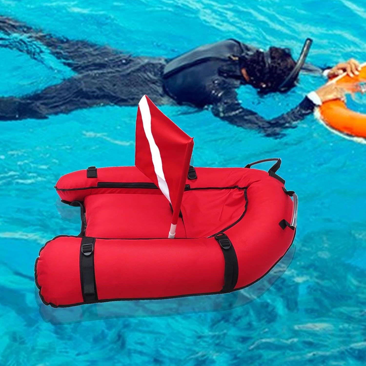 Diving Float Buoy Dive Flag Float for Scuba Diving Spearfishing Snorkeling