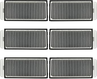 HEPA Filter for Dreame X50 Ultra, X50 Ultra Complete, L50 Ultra, X50 Master, L40s Pro Ultra, MOVA V50 Ultra Complete Robot Vacuum Cleaner Replacement Filter Accessories, 6-Pack