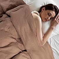 Vista 69 de NEXHOME PRO Funda de edredón Twin XL 100% algodón lavado, transpirable, duradera, texturizada, similar al lino, juego de ropa de cama para el hogar