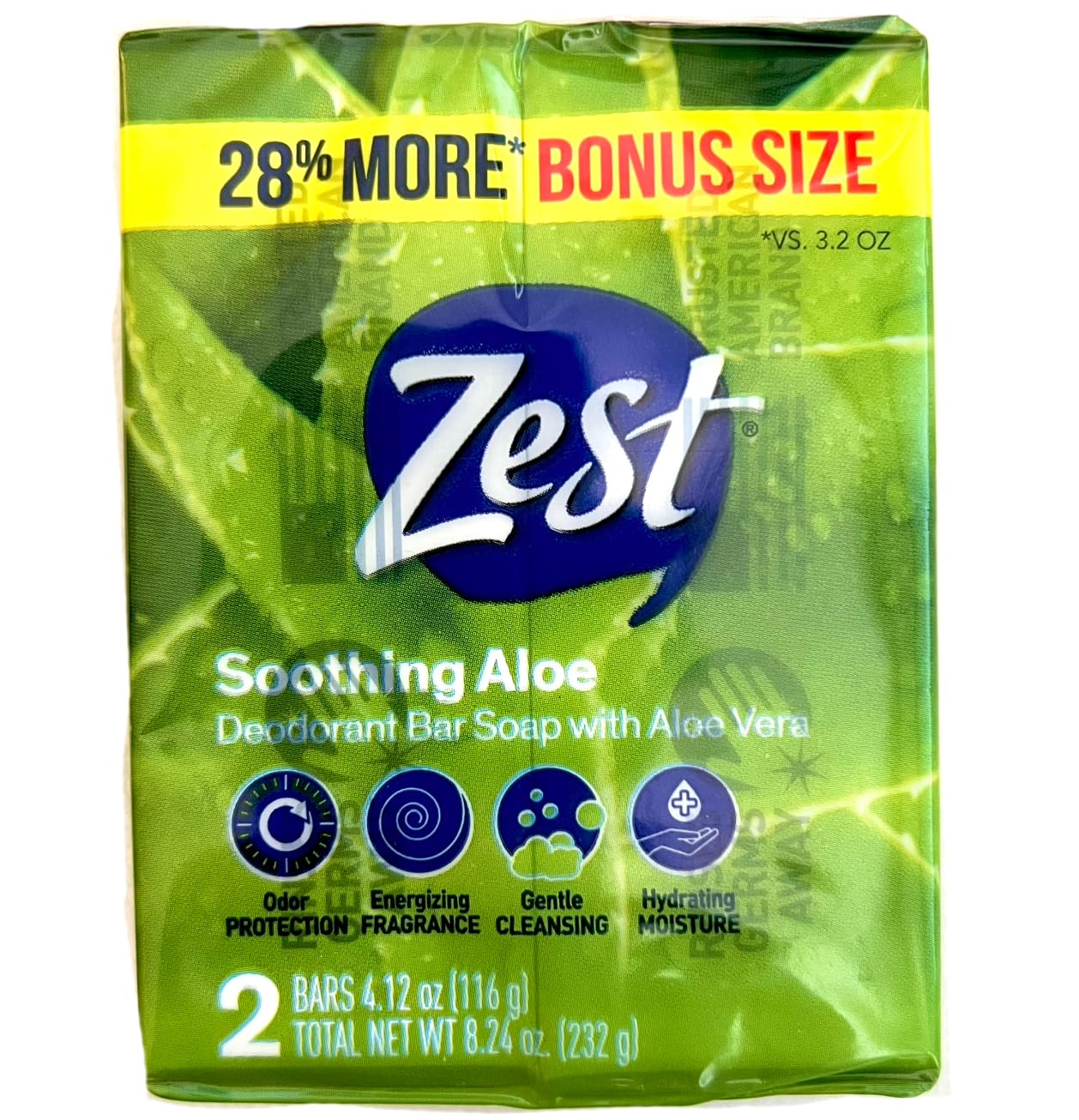 Zest Bar Soap, Aloe Vera Beauty & Personal Care