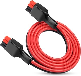 YAODHAOD Solar Extension Cable, 14AWG 1M for Solar Panel Kit, Tools Generator Backup Battery and Foldable Solar Panel，Solar power plant (45A Plug)