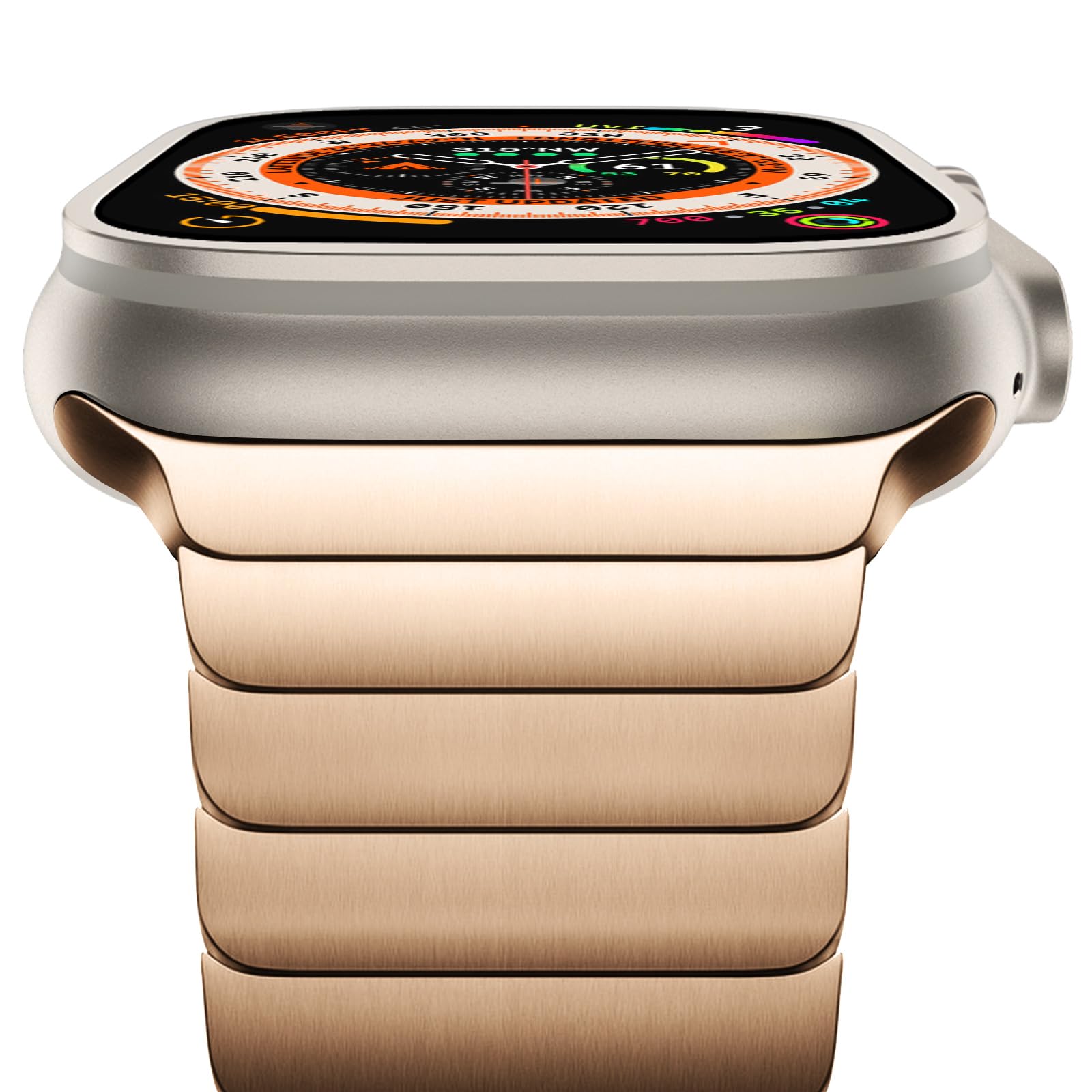 NewWays 49 mm, 46 mm, 45 mm, 44 mm, 42 mm (série 3 2 1) compatible avec Apple Watch, bracelet de rechange à maillons en acier inoxydable, pour iWatch Ultra 3, 2 1, Series 11/10/9/8/7/6/5/4/3/2/1/SE
