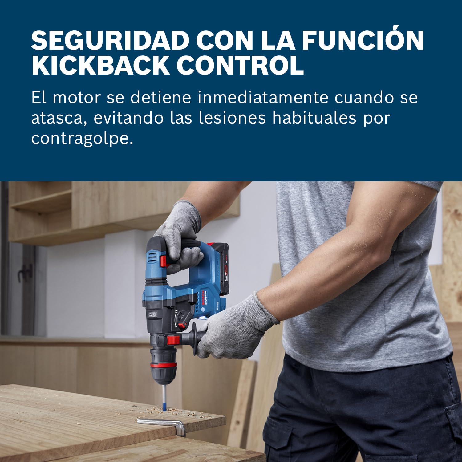 Bosch Professional 18V System martillo perforador a batería GBH 18V-18 X (ONECHUCK, incl. 2x 18V 2.0Ah, GAL 18V-40, GDE 24)
