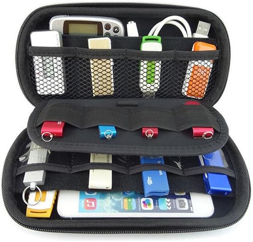 Agile-Shop - Funda multifunción para disco duro USB con ranura para tarjeta de crédito color negro Negro